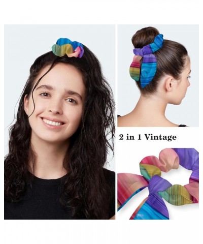 Working Cap with Hair Scrunchy, Ponytail Holder Scrub Hat, 1 Pack, Art Wooden Print $10.61 Skullies & Beanies