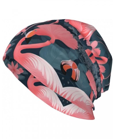 Pink Flamingos Versatile Knit Hat with Brim - Quality Men's & Women's Winter Headwear, Fashion Adult Knit Cap $13.54 Skullies...