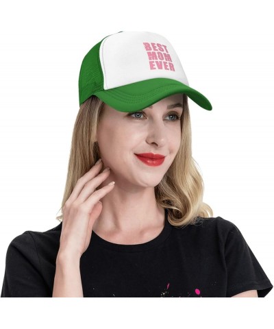 Best mom Ever Men's Black Adjustable Baseball Cap Vintage Dad Hat Trucker Cap Green $11.21 Baseball Caps