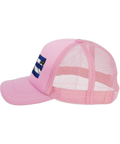 Dad Hat/Cap Mesh Baseball Cap Adjustable Trucker Hat Unisex Pink $11.69 Baseball Caps