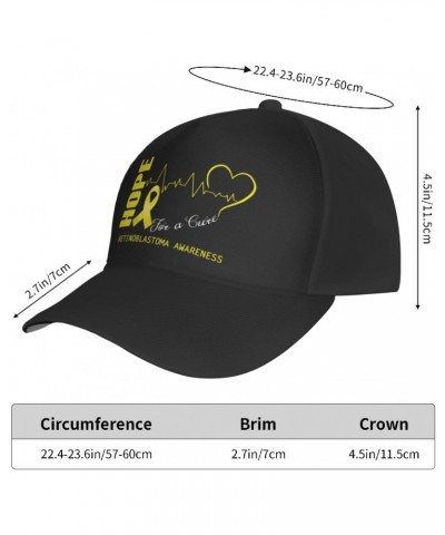 Hope for A Cure Retinoblastoma Awareness Baseball Cap Men's and Women's Baseball Hat Adjustable Casual Outdoor Breathable Cap...