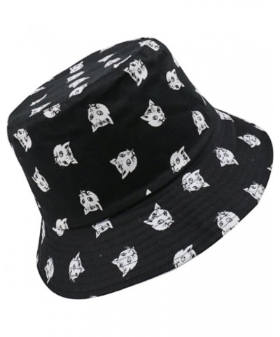 1pc Cat Print Bucket Hat Bucket Hats for Women Trendy Sun Protection Cap Womens Sun Protection Hat Vintage Bucket Hat Casual ...