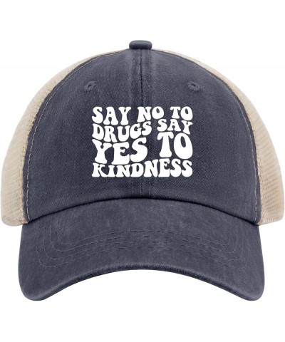 Say No to Drugs Say Yes to Kindness Sun Hat Custom Hats for Men AllBlack Hats for Women Gifts for Women Puqkylish Blue04 $11....