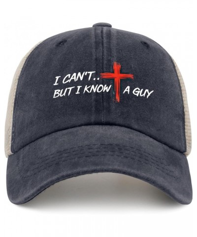 I Can't But I Know A Guy Hats Running Cap AllBlack Baseball Hat Gifts for Him Workout Cap Purplish Blue04 $11.20 Baseball Caps