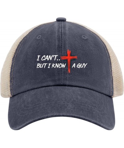 I Can't But I Know A Guy Hats Running Cap AllBlack Baseball Hat Gifts for Him Workout Cap Purplish Blue04 $11.20 Baseball Caps