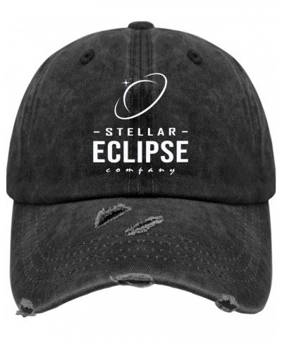 Stellar Eclipse Hat for Women Washed Distressed Baseball Caps Soft Washed Running Hat Quick Dry, Allblack $11.33 Baseball Caps