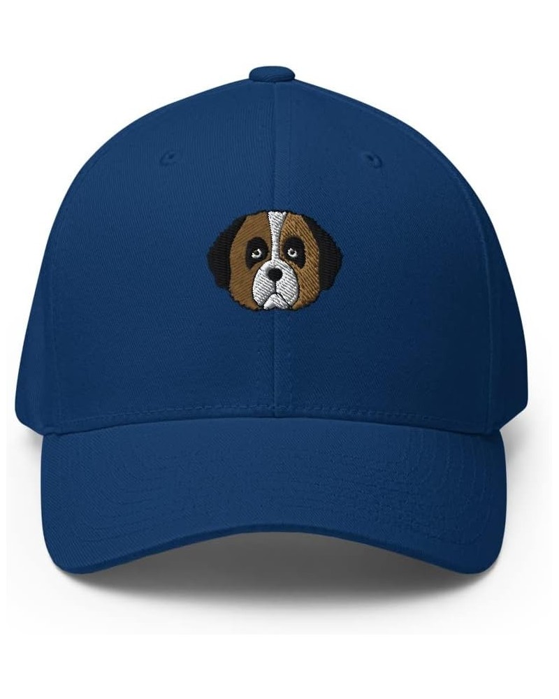 Saint Bernard hat, Embroidered Unisex Structured hat, Saint Bernard Gifts, st Bernard Dog mom dad hat. Royal Blue $16.04 Base...