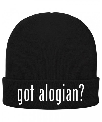 got Alogian? - Soft Adult Beanie Cap Black $13.61 Skullies & Beanies