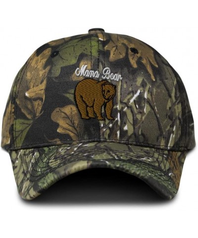 Custom Camo Baseball Cap Mame Bear Cotton Hunting Dad Hats for Men & Women Forest Tree Green Design Only $15.29 Baseball Caps