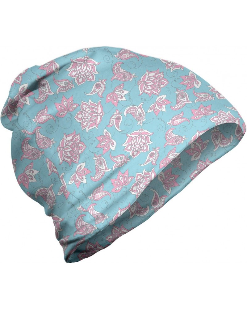 Unisex Beanie, Paisley Pattern Flower Image, Hiking Outdoors $15.80 Skullies & Beanies