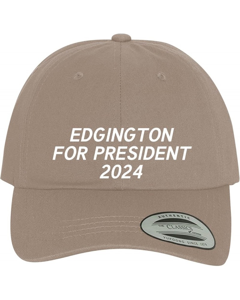 Edgington for President 2024 - Comfortable Dad Hat Baseball Cap Khaki $21.43 Baseball Caps