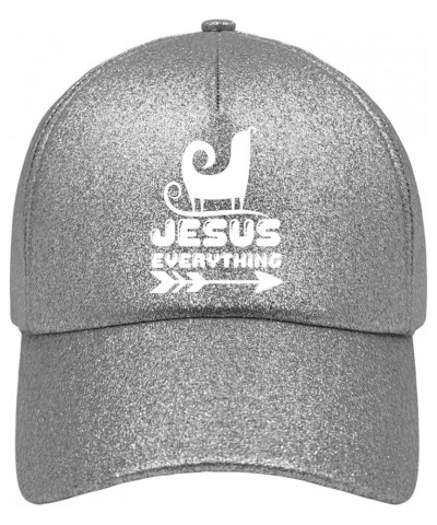 Mens Hats Jesus Jesus White Cowboy hat Funny hat Gifts for Dad Workout Caps Suitable for Outdoor Activities Silver Color $9.7...