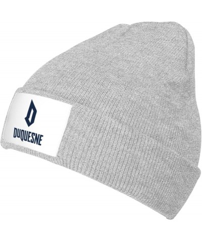 Duquesne University Logo Classic Warm Winter Knit Cap Fleece Lined Beanie Hat Gray $11.67 Skullies & Beanies