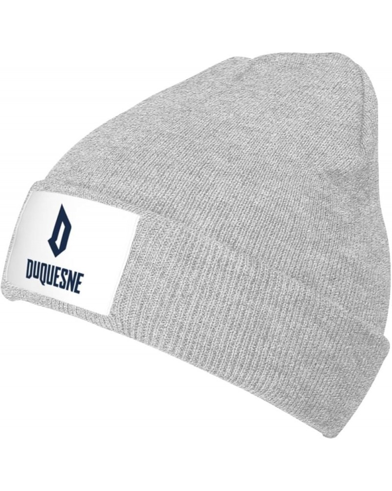 Duquesne University Logo Classic Warm Winter Knit Cap Fleece Lined Beanie Hat Gray $11.67 Skullies & Beanies