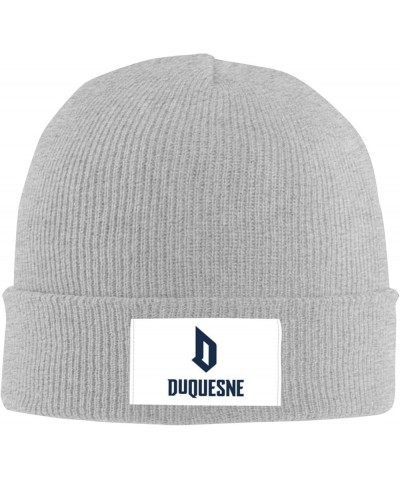 Duquesne University Logo Classic Warm Winter Knit Cap Fleece Lined Beanie Hat Gray $11.67 Skullies & Beanies