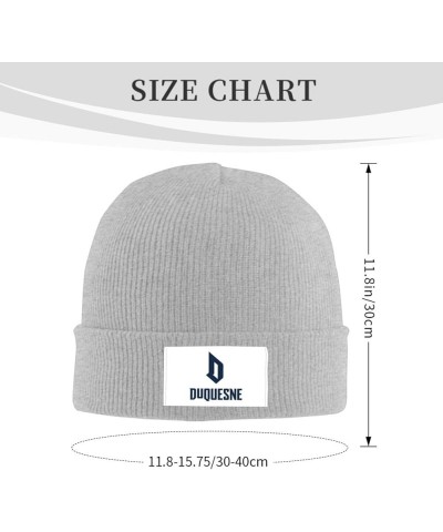 Duquesne University Logo Classic Warm Winter Knit Cap Fleece Lined Beanie Hat Gray $11.67 Skullies & Beanies