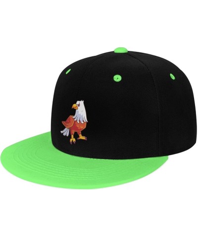 Domineering Eagle Snapback Hat for Men Women Baseball Cap Trucker Flat Bill Hats Dad Caps Green $11.15 Baseball Caps