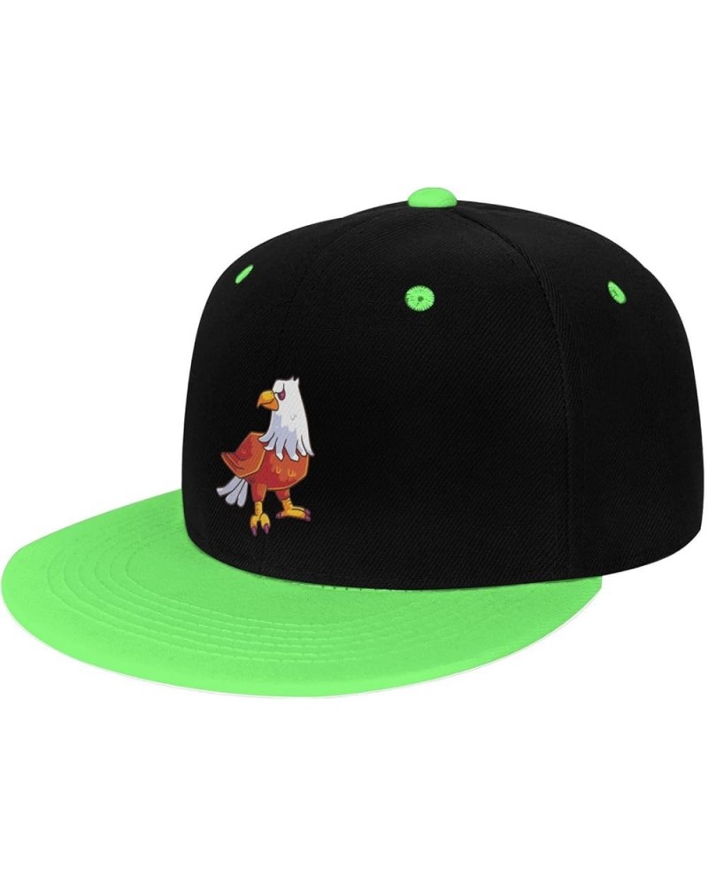 Domineering Eagle Snapback Hat for Men Women Baseball Cap Trucker Flat Bill Hats Dad Caps Green $11.15 Baseball Caps