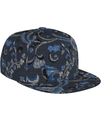 Paisley Baseball Cap, Flat Brim Trucker Hat, Buckle Adjustable Paisley26 $11.19 Baseball Caps