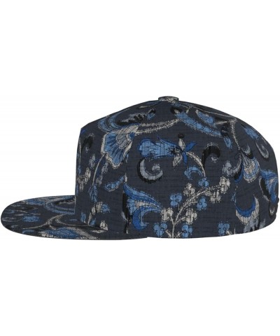 Paisley Baseball Cap, Flat Brim Trucker Hat, Buckle Adjustable Paisley26 $11.19 Baseball Caps