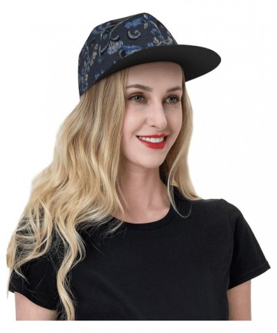 Paisley Baseball Cap, Flat Brim Trucker Hat, Buckle Adjustable Paisley26 $11.19 Baseball Caps