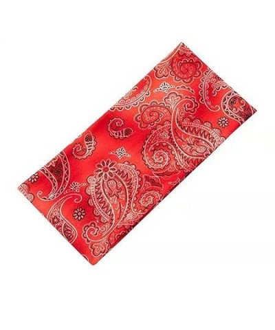 Teen Girls Hair Accessories Bandana Women Headband Head Print Hair Band Elastic Wrap Headband Headband (Grey, One Size) Red 1...