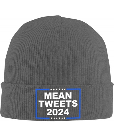 Election Mean Tweets 2024 Cozy Knitted Hat for Winter - Warm Comfort Black Deep Heather $15.39 Skullies & Beanies