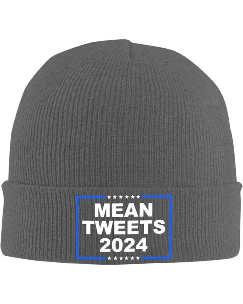 Election Mean Tweets 2024 Cozy Knitted Hat for Winter - Warm Comfort Black Deep Heather $15.39 Skullies & Beanies