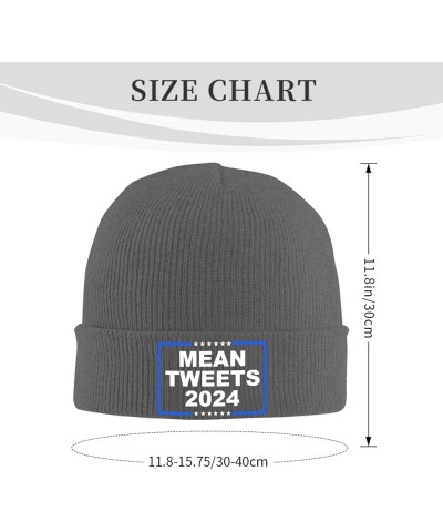 Election Mean Tweets 2024 Cozy Knitted Hat for Winter - Warm Comfort Black Deep Heather $15.39 Skullies & Beanies