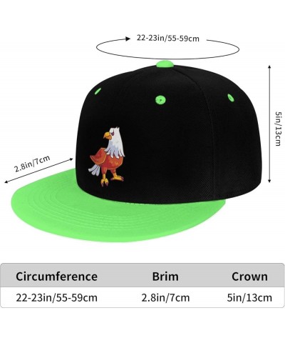 Domineering Eagle Snapback Hat for Men Women Baseball Cap Trucker Flat Bill Hats Dad Caps Green $11.15 Baseball Caps