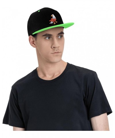 Domineering Eagle Snapback Hat for Men Women Baseball Cap Trucker Flat Bill Hats Dad Caps Green $11.15 Baseball Caps