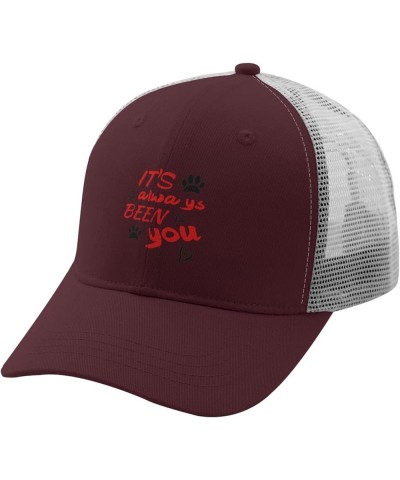 It's Always Been You Baseball Cap Outdoor hat Apricot Mens Baseball Cap Gifts for Boyfriends Hiking Hats Chestnut Red $9.97 B...