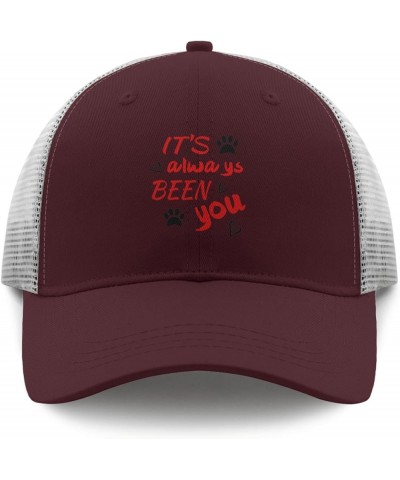 It's Always Been You Baseball Cap Outdoor hat Apricot Mens Baseball Cap Gifts for Boyfriends Hiking Hats Chestnut Red $9.97 B...