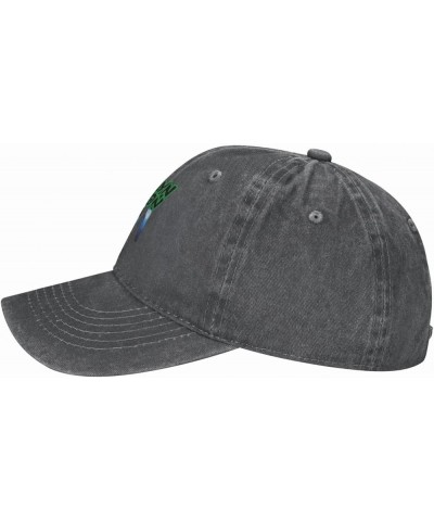 Vintage Washed Baseball Cap Dad Hat Adjustable Trucker Hat for Women Men Black Deep Heather $10.39 Baseball Caps