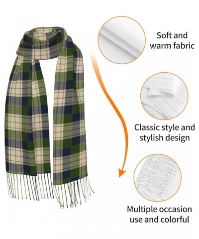 Blue Red White Tartan Plaid Scottish Imitation Cashmere Tassel Scarf Winter Scarf Autumn Softest Classic Warm 5 $13.06 Scarves