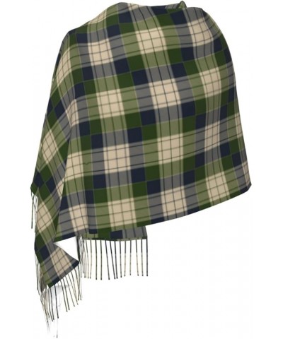 Blue Red White Tartan Plaid Scottish Imitation Cashmere Tassel Scarf Winter Scarf Autumn Softest Classic Warm 5 $13.06 Scarves