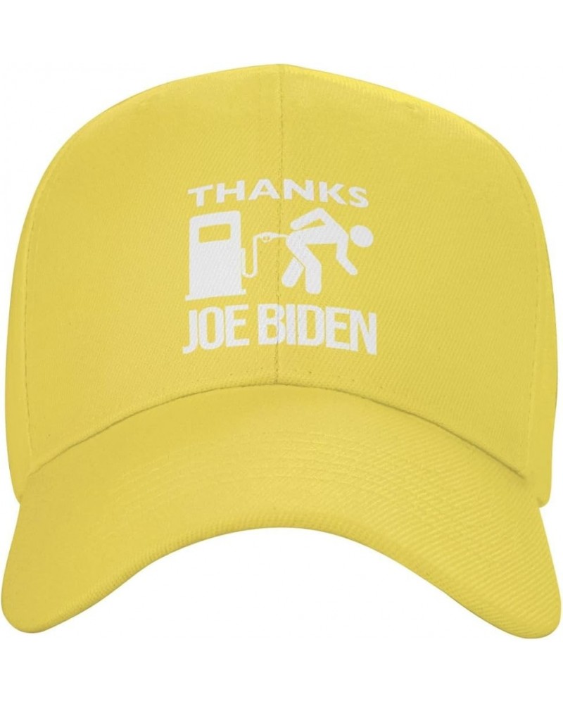 Thanks Biden Gas Pump Gifts Baseball Cap Women Trucker Hat for Men Dad Hat Adjustable Snapback Hat Cowboy Hat Black Yellow $1...