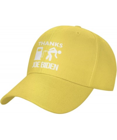 Thanks Biden Gas Pump Gifts Baseball Cap Women Trucker Hat for Men Dad Hat Adjustable Snapback Hat Cowboy Hat Black Yellow $1...