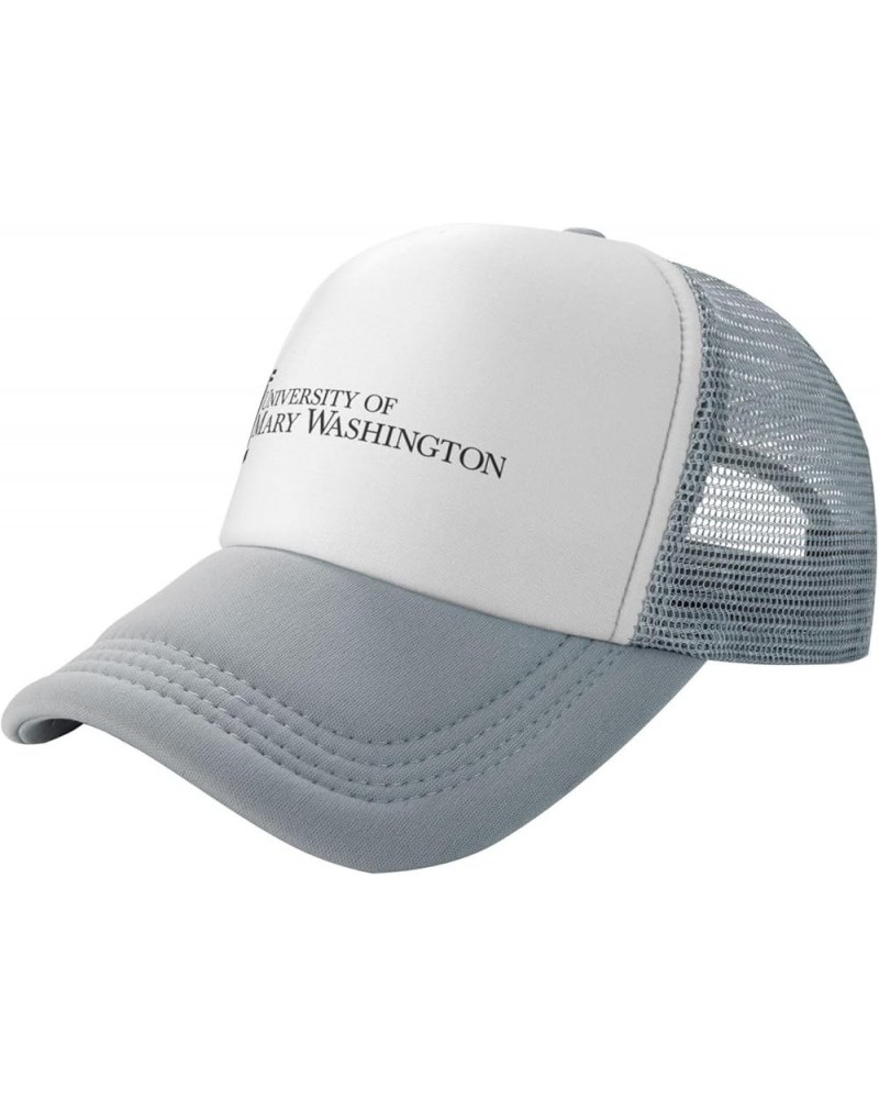 University of Mary Washington Logo Breathable Mesh Hat with Team Logo Fashion Trucker Hats Adjustable Baseball Cap Gray $14.4...