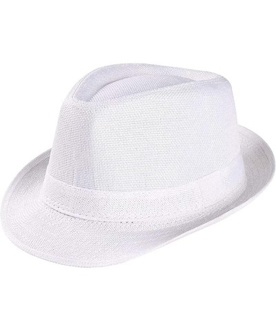 Unisex Fashion Fedora Wide Brimmed Bowling Gentleman Elegant Jazz Church Coffee One Size $12.18 Fedoras