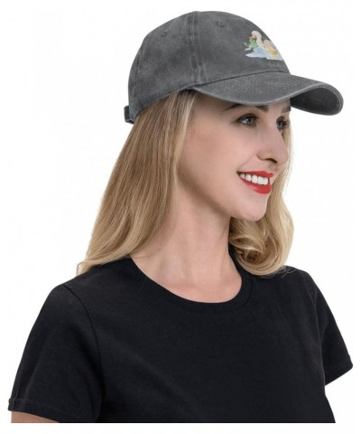 Duck Family in The Pond Baseball Cap for Men Women Hats Cotton Trucker Caps Adjustable Dad Hat Deep Heather $9.83 Baseball Caps