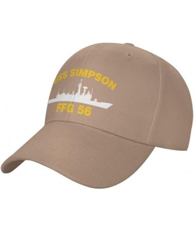 USS Simpson FFG 56 Flag-Baseball Caps-Denim Hats Cowboy Knit hat Fisherman's hat Natural $14.67 Baseball Caps