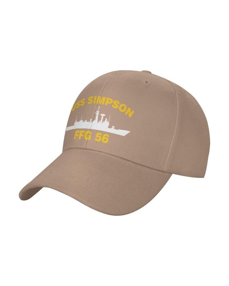 USS Simpson FFG 56 Flag-Baseball Caps-Denim Hats Cowboy Knit hat Fisherman's hat Natural $14.67 Baseball Caps