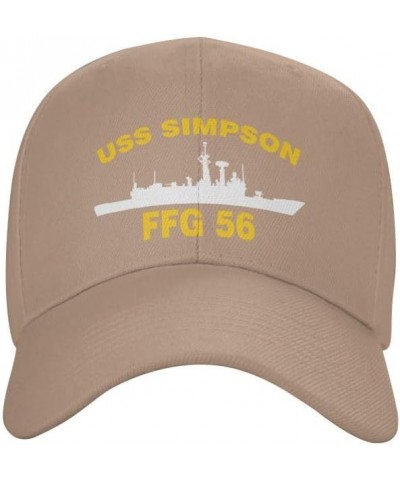 USS Simpson FFG 56 Flag-Baseball Caps-Denim Hats Cowboy Knit hat Fisherman's hat Natural $14.67 Baseball Caps