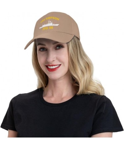 USS Simpson FFG 56 Flag-Baseball Caps-Denim Hats Cowboy Knit hat Fisherman's hat Natural $14.67 Baseball Caps