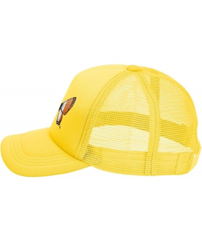 Dad Hat/Cap Mesh Baseball Cap Adjustable Trucker Hat Unisex Yellow $12.10 Baseball Caps