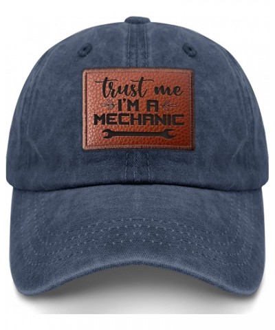 Trust Me I'm A Mechanic Baseball Cap Humor Cycling Cap Gifts for Grandma Who Like Engraved,Golf Hats Suitable Navy Blue $11.8...