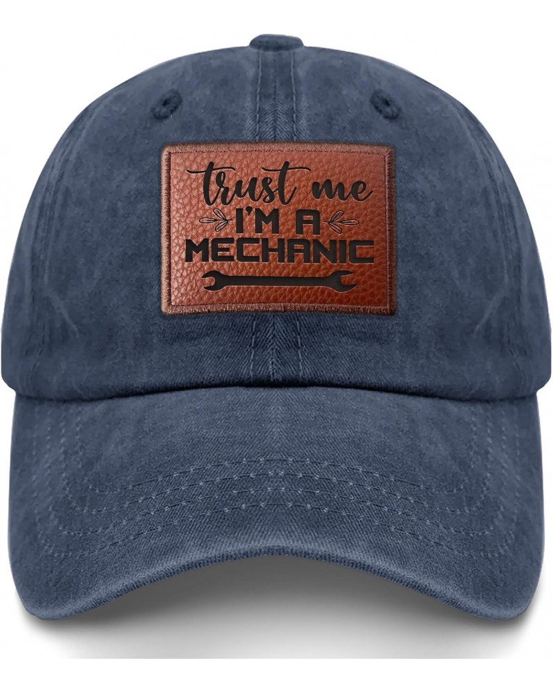 Trust Me I'm A Mechanic Baseball Cap Humor Cycling Cap Gifts for Grandma Who Like Engraved,Golf Hats Suitable Navy Blue $11.8...