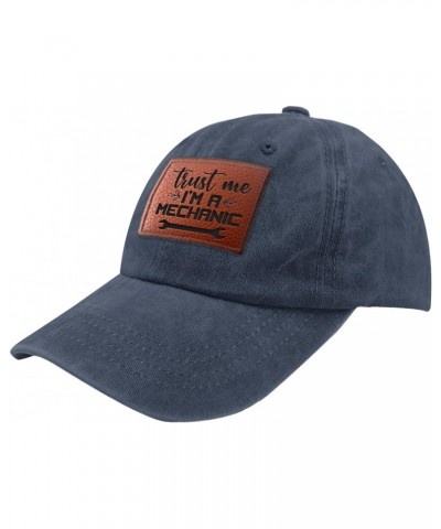 Trust Me I'm A Mechanic Baseball Cap Humor Cycling Cap Gifts for Grandma Who Like Engraved,Golf Hats Suitable Navy Blue $11.8...