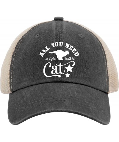 Sun hat Womens cat Star Image alll You needd is loveq Cowboy hat for Women Funny Golf hat Gifts for Him Golf Hats Allblack $1...